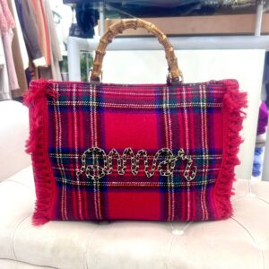 Borsa Tartan e bamboo Mia Bag