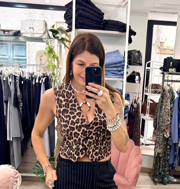 Gilet-elasticizzato-animalier-Imperial