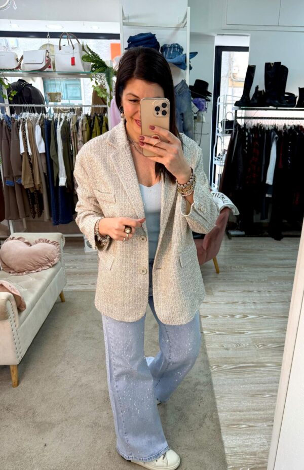 Blazer tessuto tweed Susy Mix