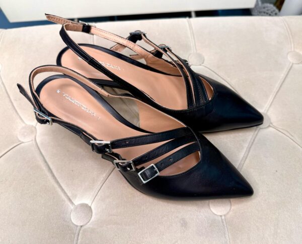 Slingback vera pelle via mondana - immagine 4