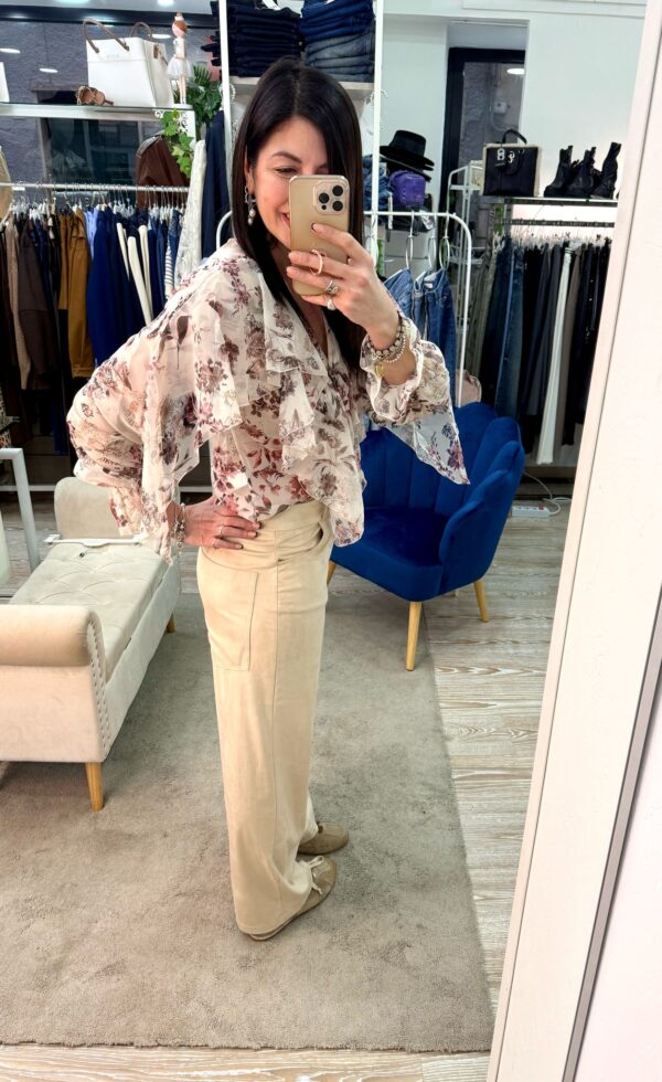 Pantalone Greta in tessuto Suede Susy Mix - immagine 2